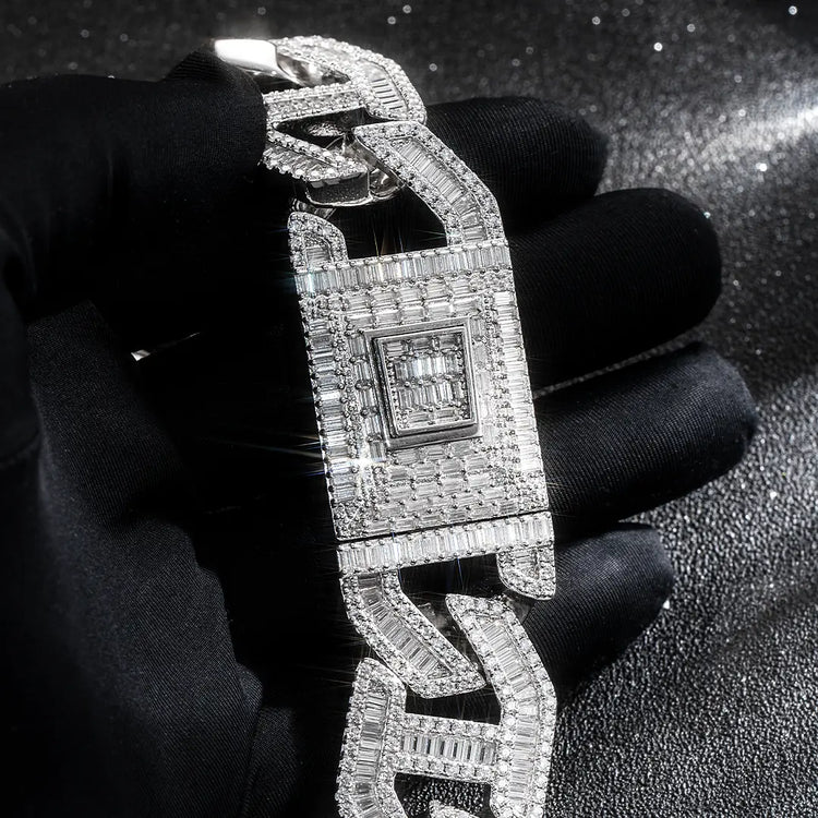 25MM Moissanite Prong Link