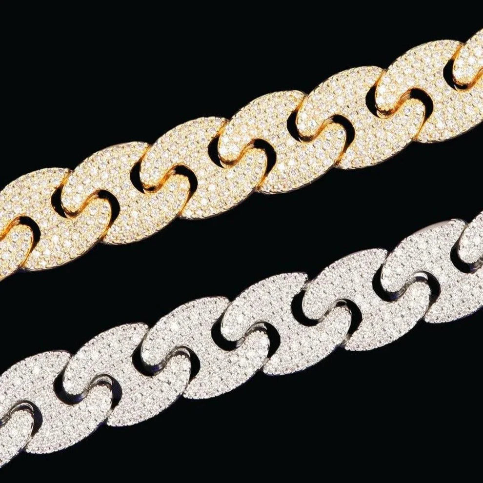 14MM Moissanite Cuban Comb Link