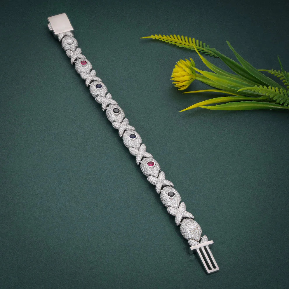 Evil Eye Moissanite Bracelet