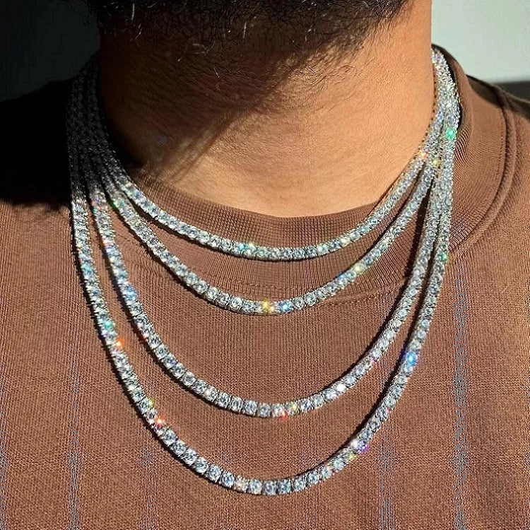 Moissanite Tennis Chain (ALL SIZES)