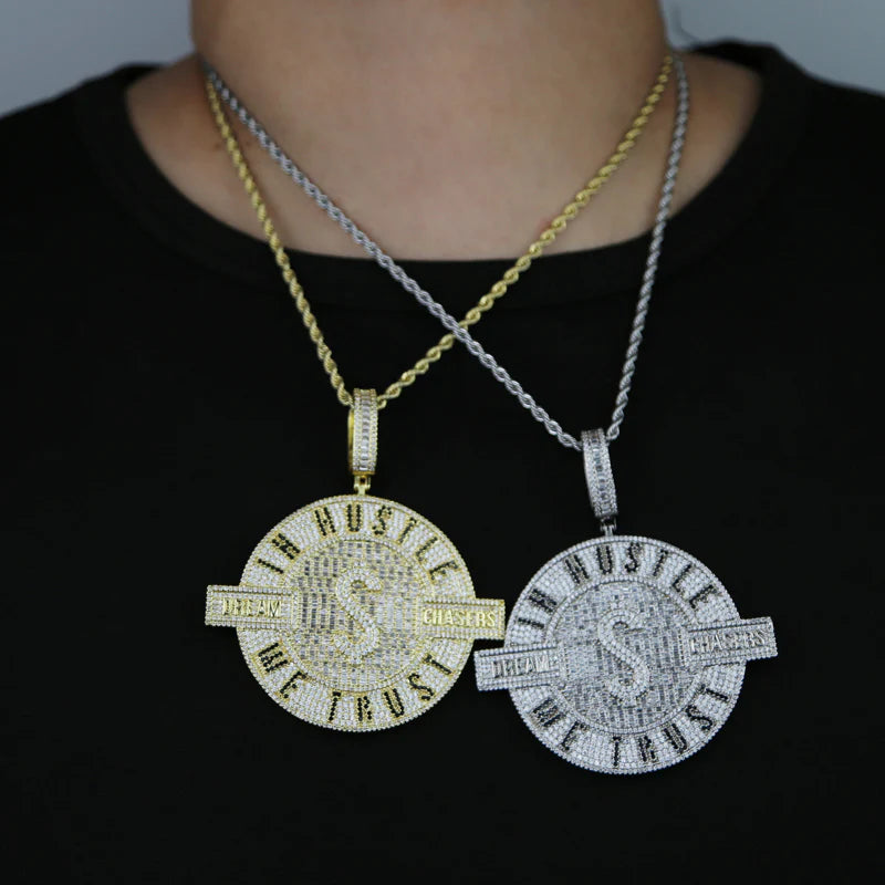 Custom Baguette Logo Pendant