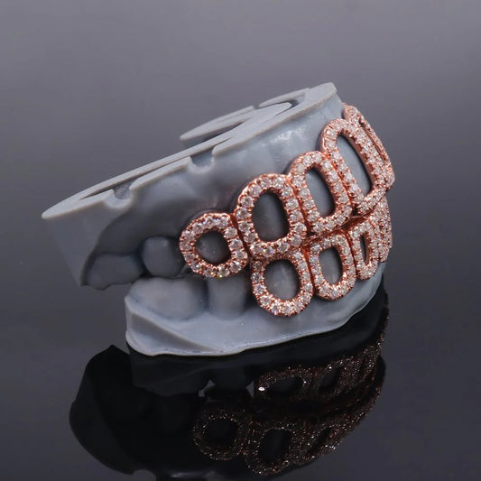 Open Face Moissanite Grillz