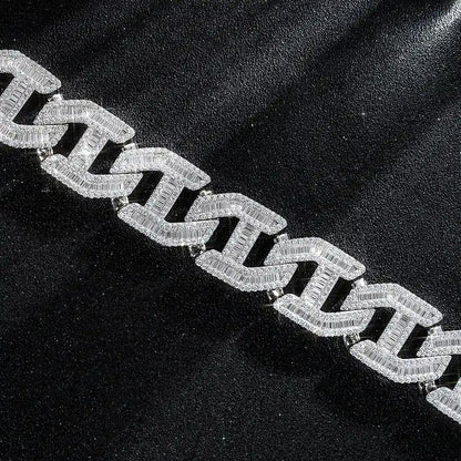 25MM Moissanite Prong Link