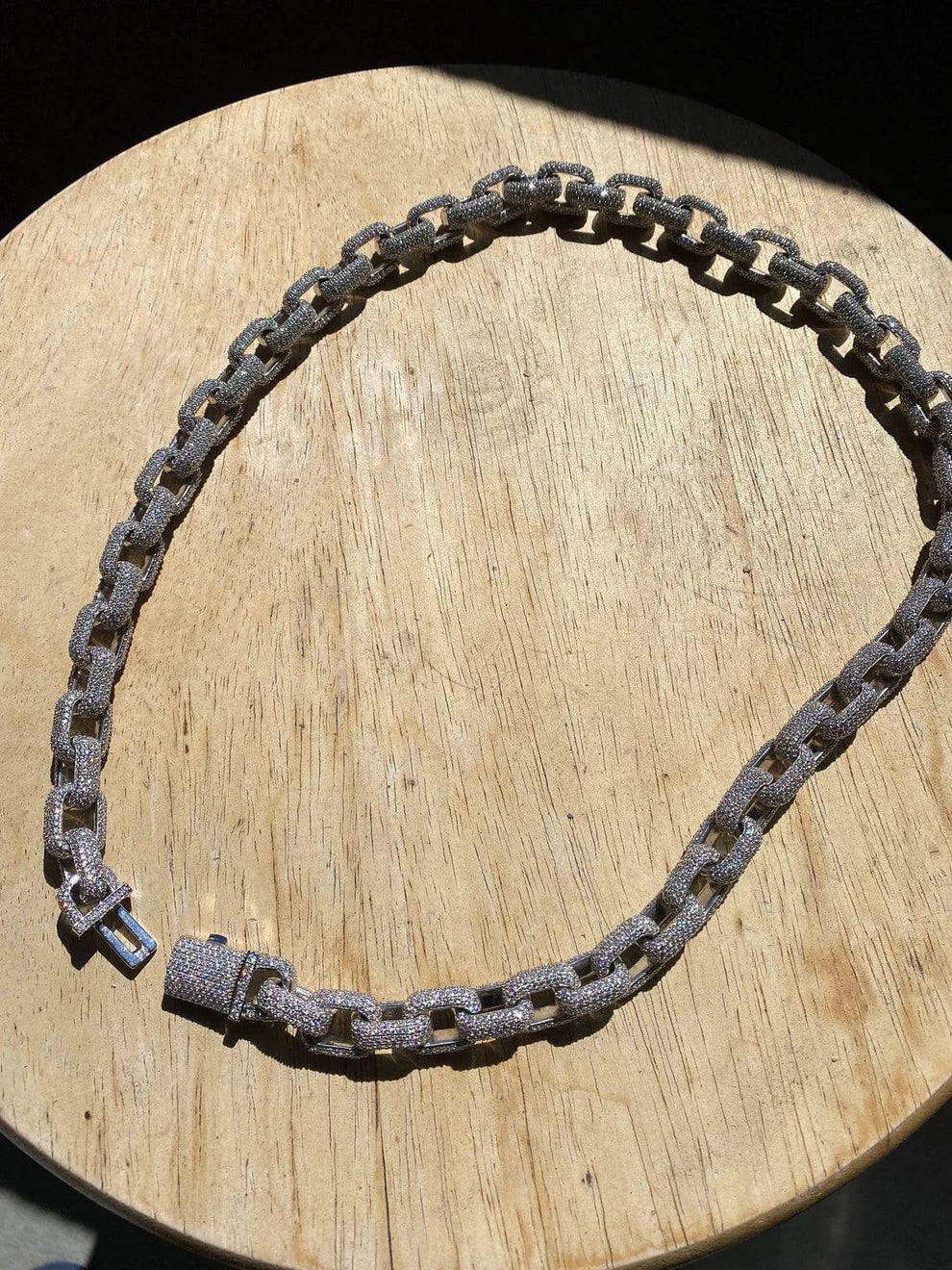 12MM Moissanite Cuban Chain Link Chain