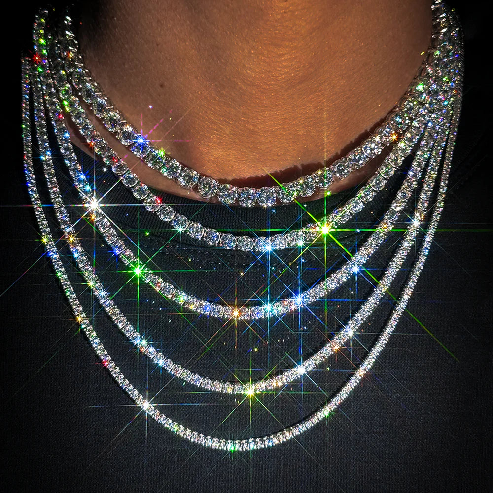 Moissanite Tennis Chain (ALL SIZES)