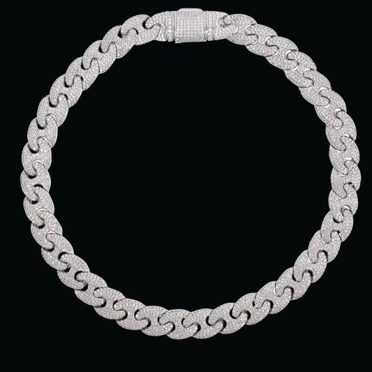 14MM Moissanite Cuban Comb Link