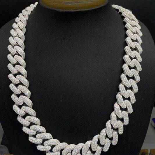 22MM Round Moissanite Cuban Link