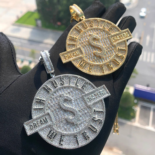 Custom Baguette Logo Pendant