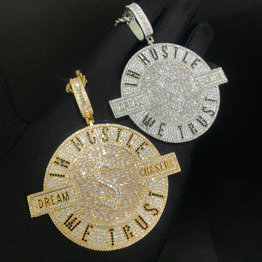 Custom Baguette Logo Pendant