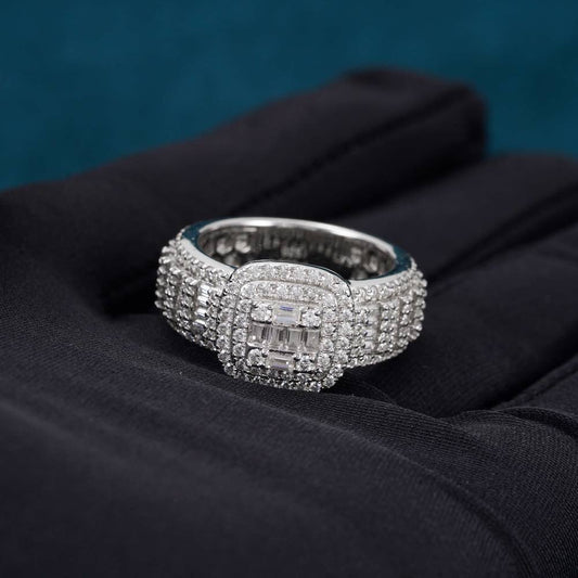 Moissanite Baguette Eternity Ring