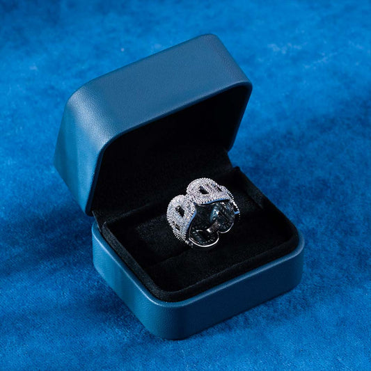 Moissanite Baguette Mariner Ring