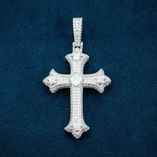 Moissanite Cross Pendant