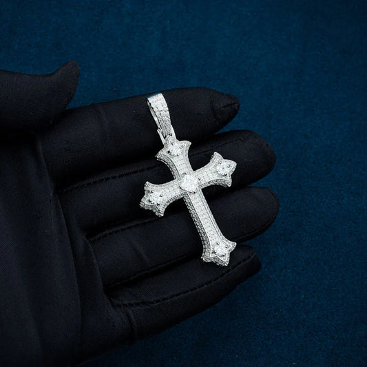Moissanite Cross Pendant