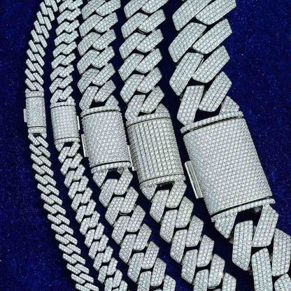 Cuban Link Moissanite Chain (ALL SIZES)