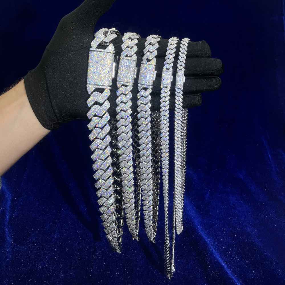 Cuban Link Moissanite Chain (ALL SIZES)