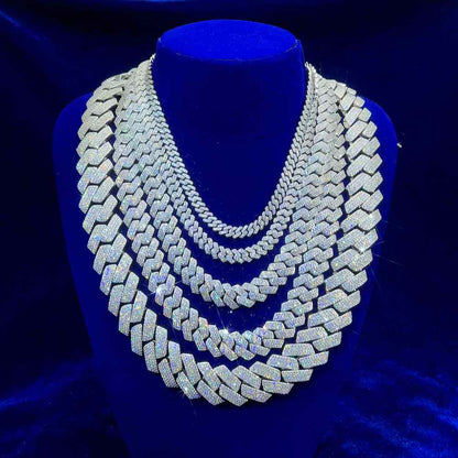 Cuban Link Moissanite Chain (ALL SIZES)