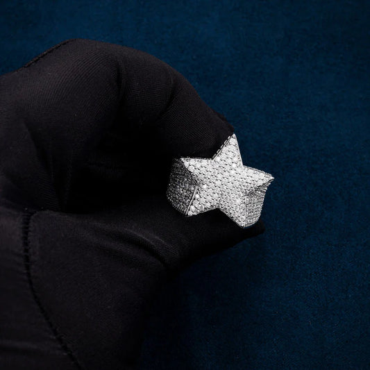 Moissanite Star Ring