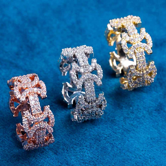 Moissanite Templar Cross Ring