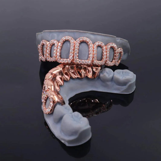 Open Face Moissanite Grillz